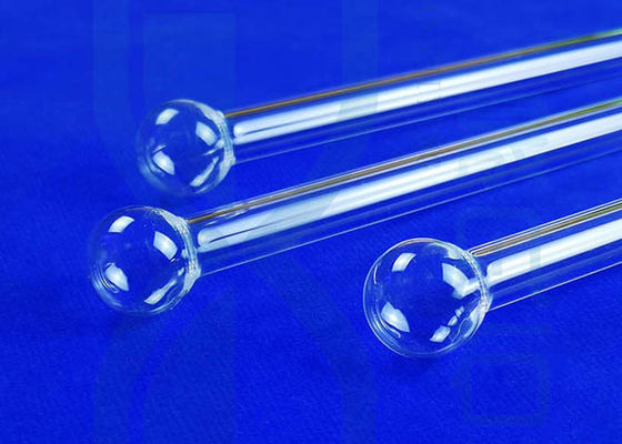 Laboratory Apparatus Sphere End 100mm Quartz Glass Tube