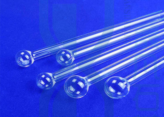 Transparent 0.5mm Quartz Test Tube With Quartz Glass Ball Head