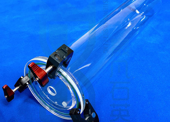 80% UV Transparent Furnace Fused Silica Tube With Flanges