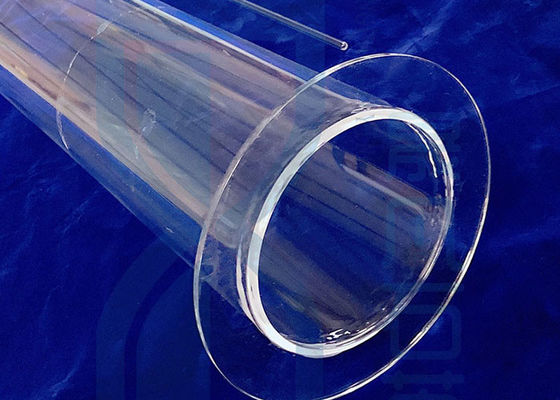 Lab Quartz Small Glass Rod Tubes Mose 6.5 Hardness >92% Light Transmittance