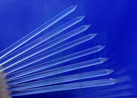 Cone Shape End Clear Fused Quartz Rod For Heating