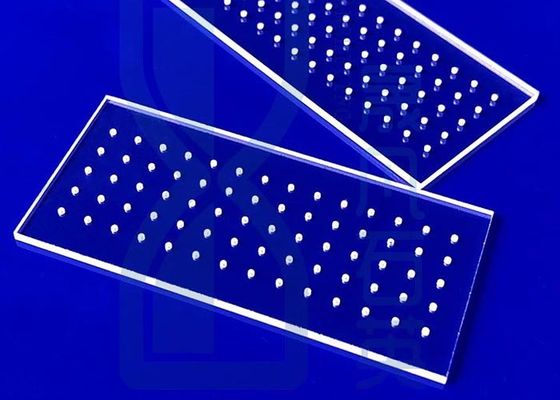 High Transmittance Quartz Glass Plate Transparent Cutting For UV Light Laser Boring