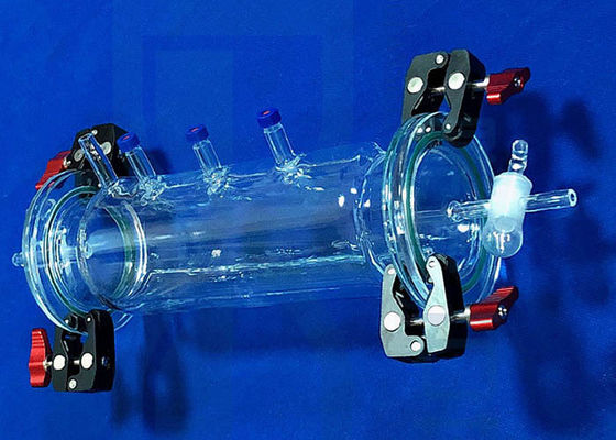 Gas Frosted Glass Valve Quartz Reactor Science Lab Glassware