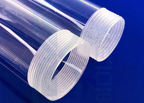 Heat Resistant Clear Morse 6.5 Quartz Glass Bottle With Thread Mouth