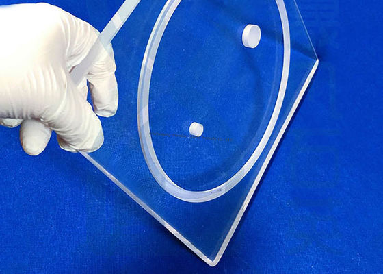 99.99% High Purity Quartz Plate Laser Grooving Fused Silica Quartz Glass Window