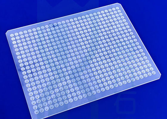 Customized Quartz Glass Plate Acid Resistance Transparent Laser Boring