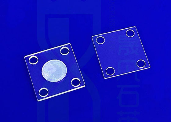Temperature Resistant Silica Sio2 Fused Quartz Plate Precision Glass Machining