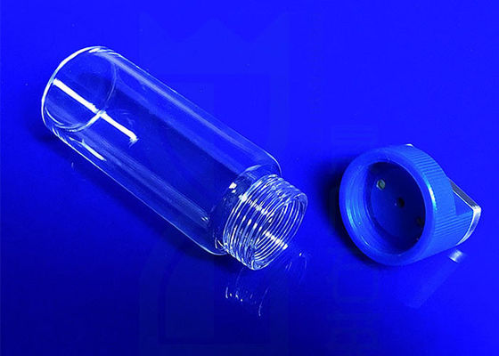 Clear Fused Silica SIO2 Quartz Reagent Bottle With Screw Thread End