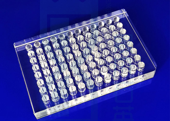 Quartz Precision Glass Machining Hemagglutination Plate SIO2 96 Well