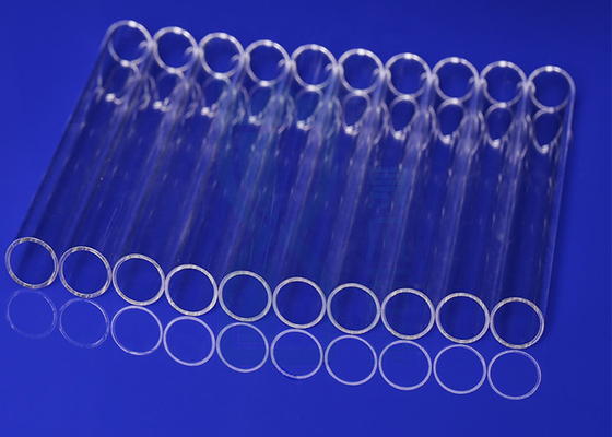 SIO2 Transparent Quartz Glass Tube Polished Fused Electrical Insulation