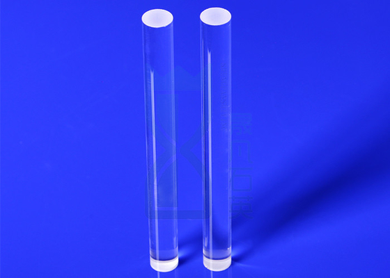 Clear Fused Quartz Glass Rod Finish Milling For Solar Semiconductor