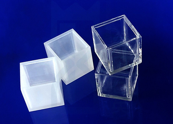 Laboratory Transparent Quartz Glass Crucible 2.2g/Cm3 Fused Silica