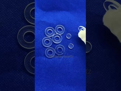 CNC custom high temperature resistant round square punching and grooving quartz glass parts