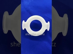 Custom high temperature and corrosion resistant opaque frosted quartz instrument