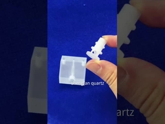 CNC custom high temperature quartz frosted precision parts