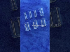 Clear Quartz Test Tube Long Durability With Quartz Grind Stopper Seal