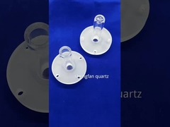 Customed Pressure Endurable Quartz Heater Tube High Transparent Quartz Tube Vacuum Sealed Flange