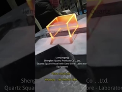 Factory-customized high temperature and corrosion-resistant quartz containers and quartz square cyli