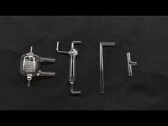 Fused Silicon Science Lab Glassware Quartz Graham Condenser 99.9% SiO2 Content Anti Corrosion