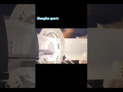 Customized high-temperature-resistant and corrosion-resistant transparent quartz flange