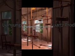 View Transparent Clear Quartz Disc Sight Glass Sheet High Temperature Resistance Demo