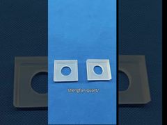 See Why Choose Customized Transparent Laser Boring Quartz Glass Plate Acid Resistance