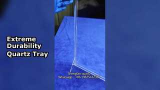 High-temperature and corrosion-resistant quartz glass tray