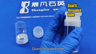 High-temperature and corrosion-resistant quartz glass thread tube