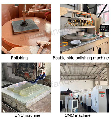Quartz glass production process step 3 — polishing and finishing